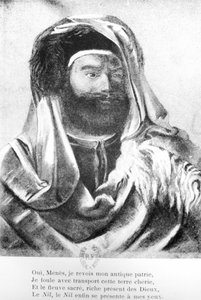 Porträt von Jean-Francois Champollion (1790-1832) in orientalischer Kleidung von French School