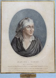 Porträt von Jean Paul Marat (1743-1793), französischer Arzt, Publizist und Politiker
