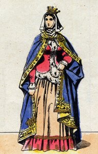 Porträt von Jeanne de Boulogne, Frau von Philipp V. der Lange (1294 - 1322)