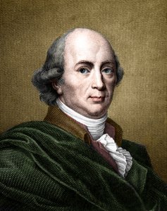 Porträt von Johann Gottfried Herder (1744-1803), deutscher Philosoph und Schriftsteller. (spätere Kolorierung) von French School