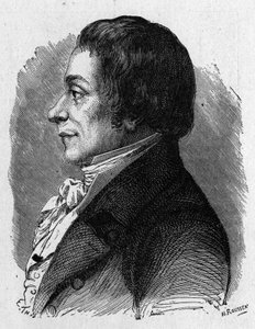 Porträt von Joseph Lakanal (1762 - 1845), französischer Politiker - im „Album der Wissenschaft; berühmte Gelehrte; Große Entdeckungen“ 1896. von French School