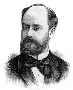 Porträt von Jules Develle (1845-1919), französischer Politiker. Gravur in „Le Monde Illustré“, 16. Januar von French School