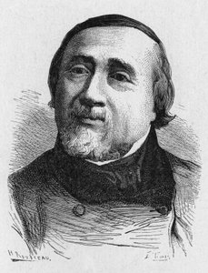 Porträt von Jules Francois Dupuis Delcourt (1802-1864), französischer Aeronaut - in „Album der Wissenschaft; berühmte Wissenschaftler; Große Entdeckungen“ 1896