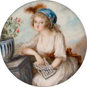 Porträt von Lady Lucy Byng, 1. Countess of Bradford, c.1790 von French School