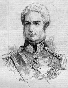 Porträt von Leopold II. (1797-1870), Großherzog der Toskana. Gravur in „Le Monde Illustré“ Nr. 108 vom 7. Mai 1859. von French School