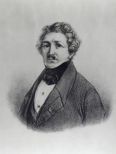 Porträt von Louis-Jacques Daguerre (1787-1851) von French School