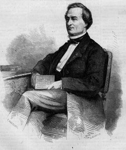 Porträt von Louis Bernard Bonjean (1804-1871), französischer Richter und Senator. Gravur in „Le Monde Illustré“ Nr. 309 vom 14. März 1863