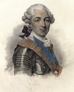 Porträt von Louis Jean Marie de Bourbon, Herzog von Penthièvre (1725-1793), Großadmiral und französischer Mäzen. in „Portraits des hommes utiles“