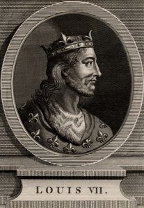Porträt von Ludwig VII von French School