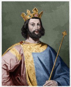 Porträt von Ludwig VII. dem Jüngeren (1120-1180), König von Frankreich - in „Histoire des Français“ von Lavallée, Gravur, sd.