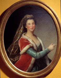 Porträt von Marie Desmares La Champmesle, Schauspielerin in der Rolle der Roxane