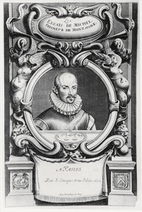 Porträt von Michel de Montaigne von French School