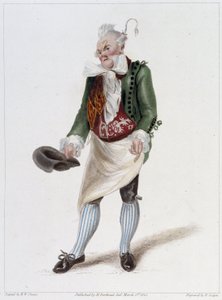 Porträt von Monsieur Gattie im Ballett der angenommenen Bäuerin von French School