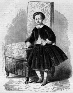 Porträt von Napoleon Eugène Louis Jean Joseph Bonaparte (1856-1879), bekannt als Prinz Imperial, Sohn von Napoleon III. Gravur in „Le Monde Illustré“ Nr. 137 vom 26. November