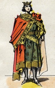 Porträt von Philipp V. der Lange (1294 - 1322), König von Frankreich. von French School