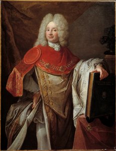 Porträt von Philippe Joseph Perrotin de Barmond, Chevalier de Saint Michel im großen Kostüm des Ordens