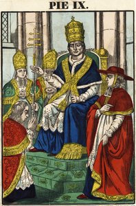 Porträt von Papst Pius IX (1792 - 1878)