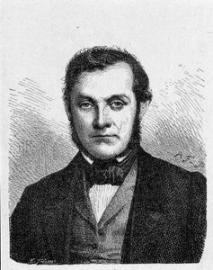 Porträt von Robert Wilhelm Bunsen (1811 - 1899), deutscher Chemiker - im „Album der Wissenschaft; berühmte Wissenschaftler; Große Entdeckungen“ 1896.