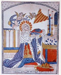 Porträt von Saint Louis im Gebet