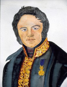Porträt von Stendhal im Konsul-Kostüm - Gemälde von S. Valérie