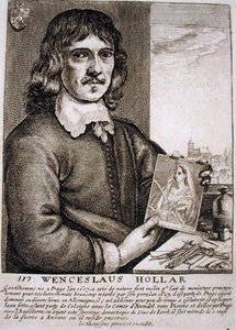 Porträt von Wenceslaus Hollar (1607-77)