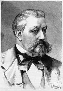 Porträt des Journalisten und Romanautors Alberic Second, verstorben 1887, in der Illustrierten Welt.