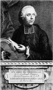 Porträt des Abbe Etienne Bonnot de Condillac (1715 - 1780) französischer Philosoph von French School