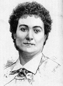 Porträt der Diva Mme Peschard, verstorben 1887. von French School