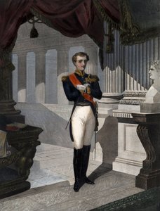 Porträt des Königs von Rom Napoleon II., Herzog von Reichstadt (1811-1832) Sohn von Kaiser Napoleon I. (1769-1821) - Gravur von Pernel von French School