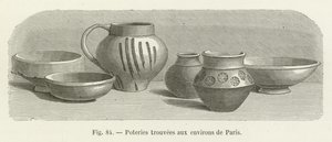 Töpferwaren in der Umgebung von Paris gefunden