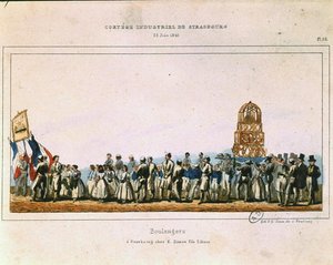Prozession der Bäcker in Straßburg, 25. Juni 1840