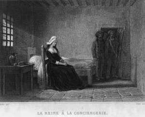 Königin Marie Antoinette in der Concierge-Gefängnis - in „Revolution française“ von Thiers. 19. Jahrhundert von French School