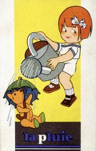 Mädchen mit einer Gießkanne