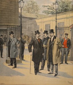 Rückkehr in die Chambre des Deputes: Drei Geister, Illustration aus Le Petit Journal: Supplement illustre, 5. Juni 1898 von French School