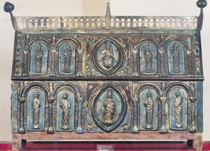 Reliquienschrein des hl. Viance, Limousin-Schule, ca. 1230-50 von French School