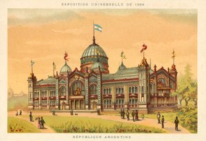 Republik Argentinien, Weltausstellung 1889, Paris von French School