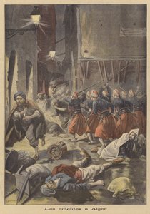 Unruhen in Algier von French School