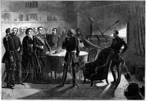 Risorgimento - Expedition der Tausend oder Rothemden von Giuseppe Garibaldi - Belagerung von Gaeta, Italien von French School