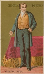Robert Peel, englischer konservativer Staatsmann des 19. Jahrhunderts von French School
