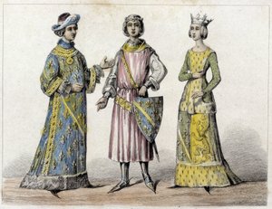 Robert von Frankreich und Beatrice von Burgund, seine Frau, König von Frankreich