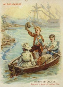 Robinson Crusoe im Ruderboot