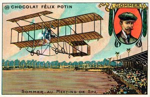 Roger Sommer fliegt beim Spa-Luftfahrtmeeting, Belgien von French School