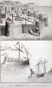 Römische Kriegsmaschinerie für den Seekrieg, aus der 