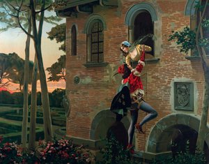 Romeo und Julia Szene aus der Oper Romeo und Julia von Charles Gounod (1818-1893), ca. 1880 von French School
