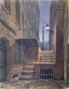 Rue de la Vieille Lanterne, wo Gérard de Nerval (1808-55) sich am 25. Januar 1855 erhängte