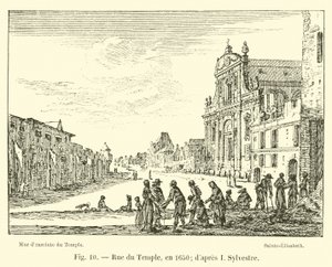 Rue du Temple, 1650 (nach I. Sylvestre)