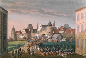Ansturm der kaiserlichen Truppen bei Hoscht, 28. August 1800 von French School