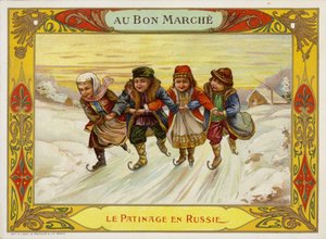 Russische Schlittschuhläufer von French School