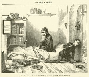 Salon von 1840, Ramus erwartet seine Mörder (Gravur)
