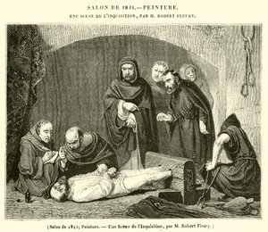 Salon von 1841, Malerei, Eine Szene der Inquisition von French School